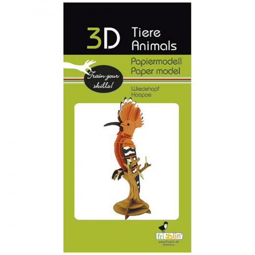 3D papirpuslespil, Hoopoe i gruppen PUSLESPIL / Modelbygning hos Spelexperten (158120)