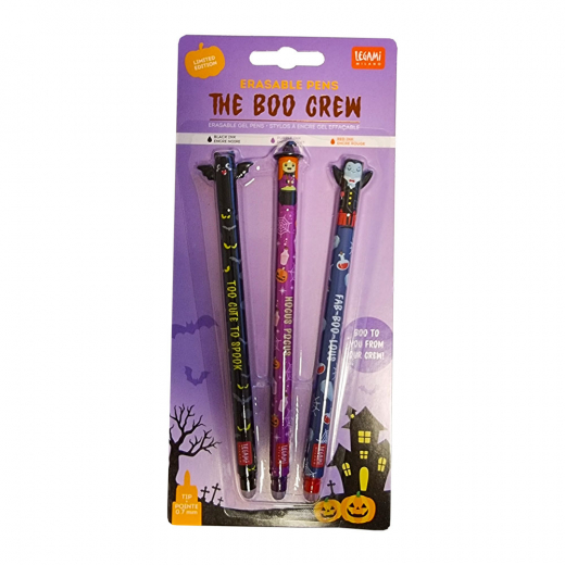 Gel pens with erasable ink Halloween 3-pack i gruppen LEGETØJ / Skab & mal / Skriv og Tegn / Blyanter og farveblyanter hos Spelexperten (168297)