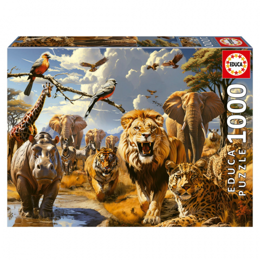 Educa Wild Animals 1000 Brikker i gruppen PUSLESPIL / 1000 brikker hos Spelexperten (19920)