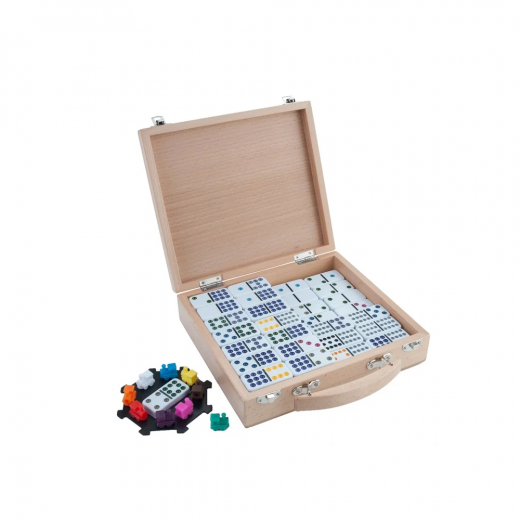 Mexican Train Wood Case i gruppen SELSKABSSPIL / Familiespil hos Spelexperten (250150)