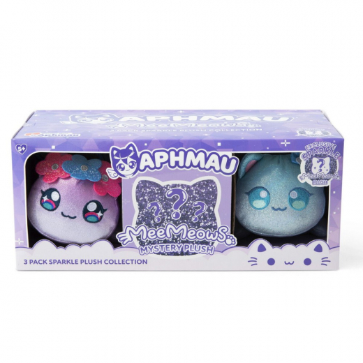 Aphmau MeeMeow Plush Sparkle Set - 3 Pack i gruppen LEGETØJ / Tøjdyr hos Spelexperten (262-60200)