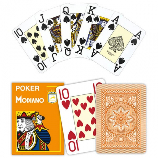 Modiano Cristallo Orange i gruppen SELSKABSSPIL / Poker & casino / Poker hos Spelexperten (300485)