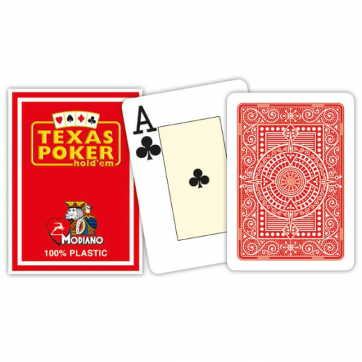 Modiano Texas Hold 'Em Red i gruppen SELSKABSSPIL / Poker & casino / Poker hos Spelexperten (300546)