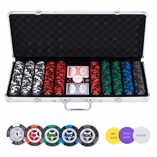 Pokerset Silver Star Low Stakes 500 i gruppen SELSKABSSPIL / Poker & casino / Pokersæt hos Spelexperten (320920)