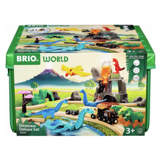 Brio Dinosaur deluxe sæt i gruppen LEGETØJ / BRIO trætog hos Spelexperten (36104)