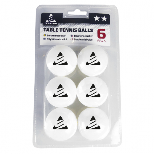 Sportme Table Tennis balls 6-pc i gruppen SPILLEBORD / Bordtennis / Tilbehør hos Spelexperten (4577)