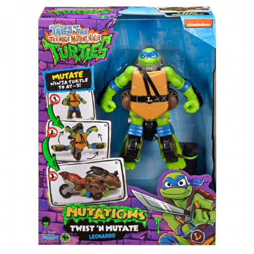 Turtles Mutant Mayhem Transformer Leonardo i gruppen LEGETØJ / Figurer og legesæt / Turtles hos Spelexperten (46-84290-L)