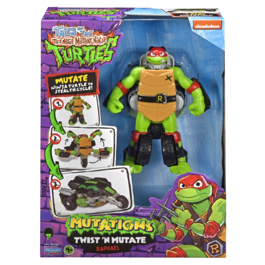 Turtles Mutant Mayhem Transformer Raphael i gruppen LEGETØJ / Figurer og legesæt / Turtles hos Spelexperten (46-84290-R)