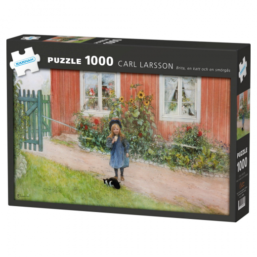 Kärnan Puslespil: Carl Larsson - Brita, en katt och en smörgås 1000 Brikker i gruppen PUSLESPIL / 1000 brikker hos Spelexperten (580086)