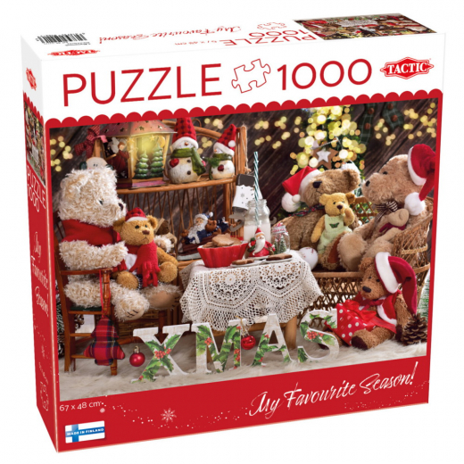 Tactic: Teddy Bear Family 1000 Brikker i gruppen PUSLESPIL / 1000 brikker hos Spelexperten (59610)