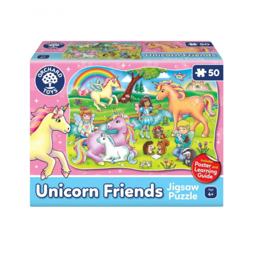 Puslespil Unicorn Friends 50 Brikker i gruppen PUSLESPIL / Puslespil til børn hos Spelexperten (600291)