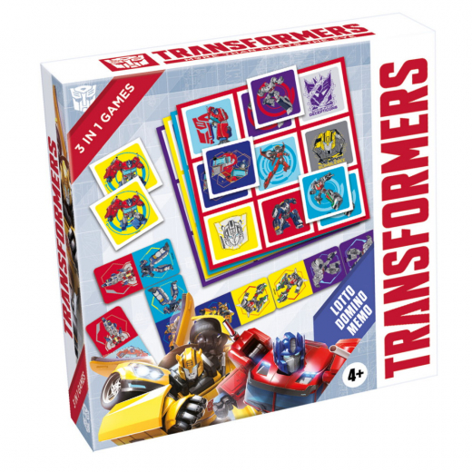 Transformers - Lotto, Domino, Memo - 3 in 1 i gruppen SELSKABSSPIL / Børnespil hos Spelexperten (60485)