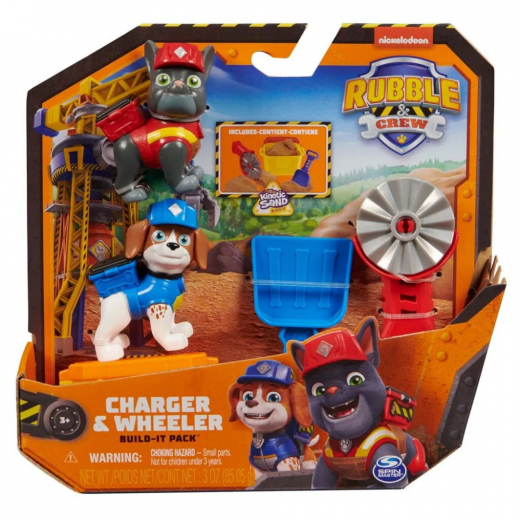 Rubble & Crew Figure 2 Pack - Charger & Wheeler i gruppen LEGETØJ / Figurer og legesæt / Paw Patrol hos Spelexperten (6066685)