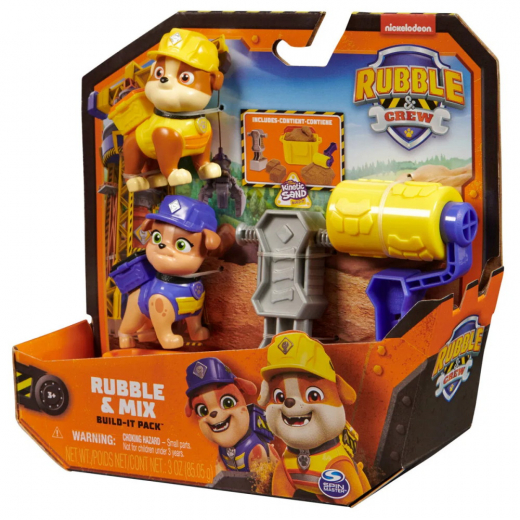 Rubble & Crew Figure 2 Pack - Rubble & Mix Asst. i gruppen LEGETØJ / Figurer og legesæt / Paw Patrol hos Spelexperten (6066686)