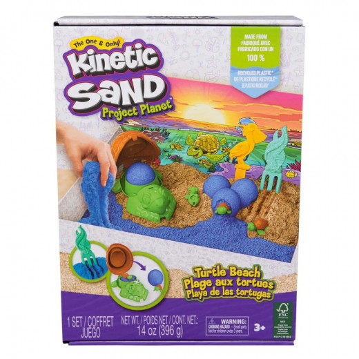 Kinetic Sand Turtle Beach Set i gruppen LEGETØJ / Skab & mal hos Spelexperten (6069781)