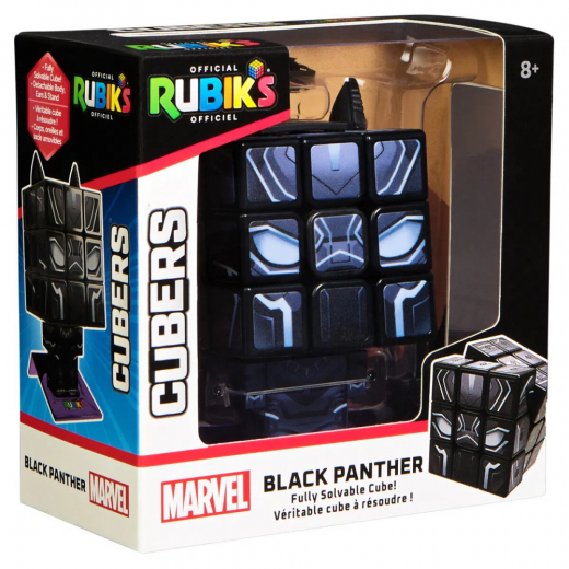 Rubik's Cube 3x3: Black Panther i gruppen SELSKABSSPIL / Spilserier / Rubiks Cube & Speedcubes hos Spelexperten (6071039)