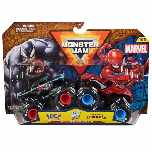 Monster Jam 1:64 - Spider Man VS Venom i gruppen LEGETØJ / Legetøjskøretøjer hos Spelexperten (6071942)