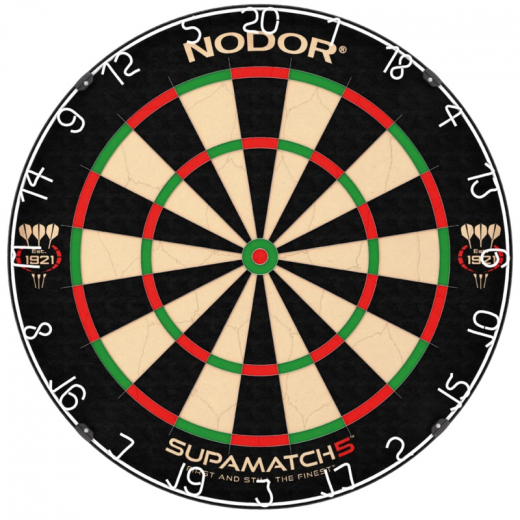 Nodor Supamatch 5 i gruppen SPILLEBORD / Dart / Dartskiver / Traditionel hos Spelexperten (65007)