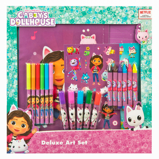 Gabby's Dollhouse - Deluxe Art Set i gruppen LEGETØJ / Skab & mal / Skriv og Tegn hos Spelexperten (6600000064)