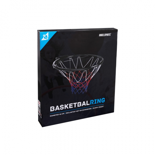 Angel Sports Sort Basketball Hoop Med Net i gruppen UDENDØRSSPIL / Basketball hos Spelexperten (724007)