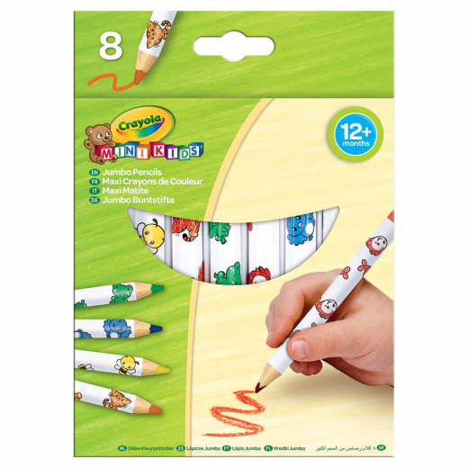 Crayola Jumbo Pencils 8 pc i gruppen LEGETØJ / Skab & mal / Crayola hos Spelexperten (74023004)