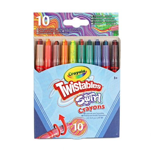 Crayola Swirl Mini Twistable Crayons 10 pc i gruppen LEGETØJ / Skab & mal / Crayola hos Spelexperten (74024003)