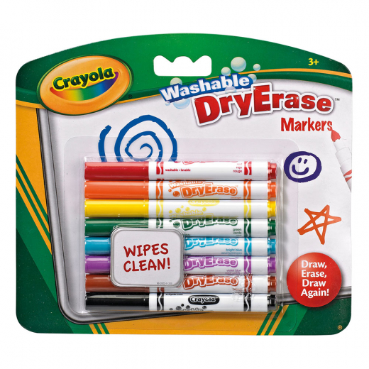 Crayola Washable Dry Erase Markers 8 pc i gruppen LEGETØJ / Skab & mal / Crayola hos Spelexperten (74024022)