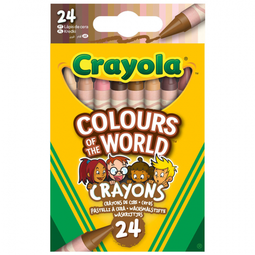 Crayola Colours Of The World Crayons 24 pc i gruppen LEGETØJ / Skab & mal / Crayola hos Spelexperten (74024026)