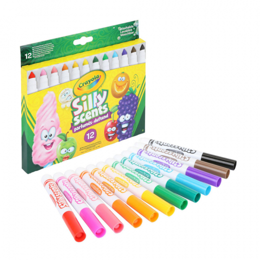 Crayola Silly Scent Markers 12 pc i gruppen LEGETØJ / Skab & mal / Crayola hos Spelexperten (74024045)