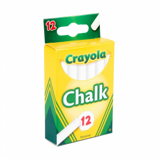 Crayola White Chalks i gruppen LEGETØJ / Skab & mal / Skriv og Tegn / Blyanter og farveblyanter hos Spelexperten (74024048)