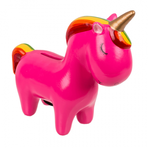 Piggy bank Unicorn Pink i gruppen LEGETØJ / Sjove gadgets hos Spelexperten (78-3928P)