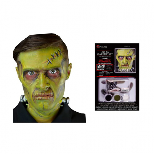 3D kit Face - Frankenstein i gruppen LEGETØJ / Maskerade hos Spelexperten (7FX3D04)