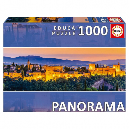 Educa Alhambra, Granada - Panorama 1000 Brikker i gruppen PUSLESPIL / 1000 brikker hos Spelexperten (80-19576)