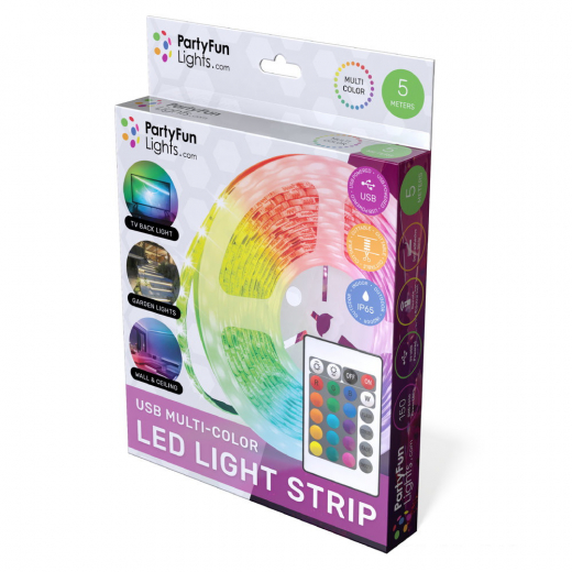 PFL LED Light Strip Multi-Color 5m i gruppen LEGETØJ / Sjove gadgets / Lamper hos Spelexperten (86809)