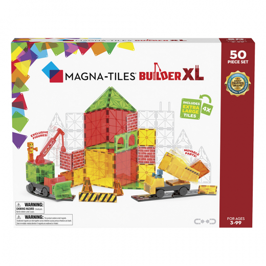 Magna-Tiles - Builder XL - 50 pc i gruppen LEGETØJ / Byggeklodser / Magna-Tiles hos Spelexperten (90289)