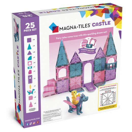 Magna-Tiles - Castle Deluxe - 25 pc i gruppen LEGETØJ / Byggeklodser / Magna-Tiles hos Spelexperten (90290)