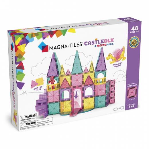 Magna-Tiles - Castle Deluxe - 48 pc i gruppen LEGETØJ / Byggeklodser / Magna-Tiles hos Spelexperten (90291)