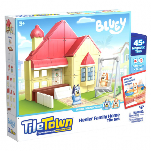 Tile Town Bluey Familien Heelers Hus i gruppen LEGETØJ / Figurer og legesæt hos Spelexperten (90304)