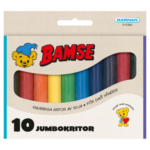 Bamse Jumbo farveblyanter i gruppen LEGETØJ / Skab & mal / Skriv og Tegn / Blyanter og farveblyanter hos Spelexperten (910384)