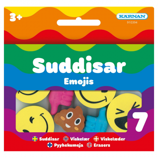 Viskelæder - Emojis i gruppen LEGETØJ / Skab & mal hos Spelexperten (910394)