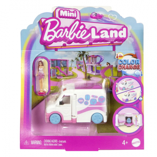 Barbie Mini BarbieLand Ambulance i gruppen LEGETØJ / Barbie / Mini BarbieLand hos Spelexperten (960-2530-V)