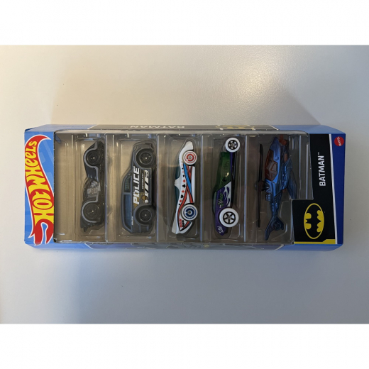 Hot Wheels 5-pack bilar - Batman i gruppen LEGETØJ / Legetøjskøretøjer / Hot Wheels hos Spelexperten (965-0138A)