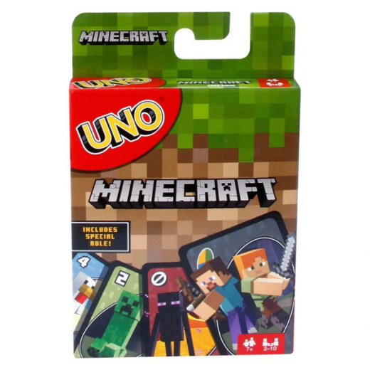 UNO Minecraft (DK) i gruppen SELSKABSSPIL / Spilserier / UNO hos Spelexperten (967-1174)