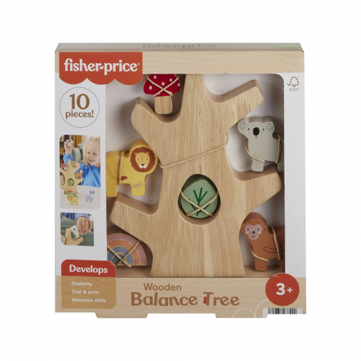 Fisher Price Wood Balance Tree i gruppen LEGETØJ / Børne- & baby / Børne- og babylegetøj hos Spelexperten (972-2474)