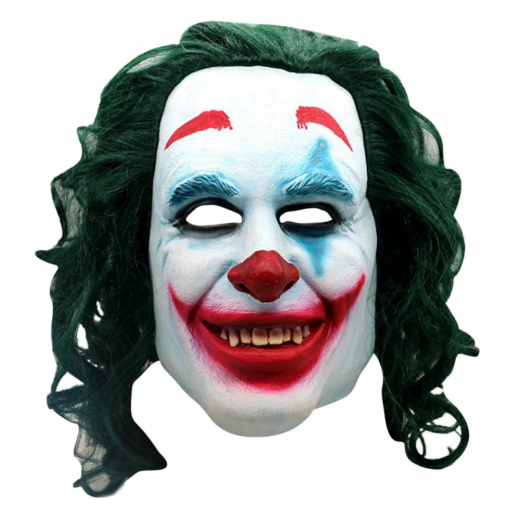 Latex Clown Mask Supergreen i gruppen LEGETØJ / Maskerade / Masker hos Spelexperten (CLO-SGR)