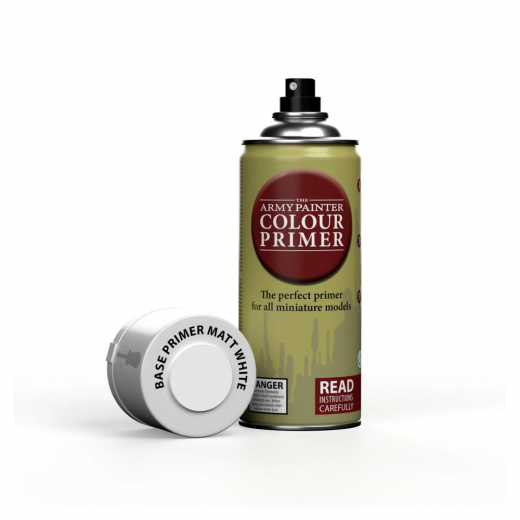 Army Painter: Colour Primer Spray - Matt White i gruppen SELSKABSSPIL / Tilbehør / Andet hos Spelexperten (CP3002)