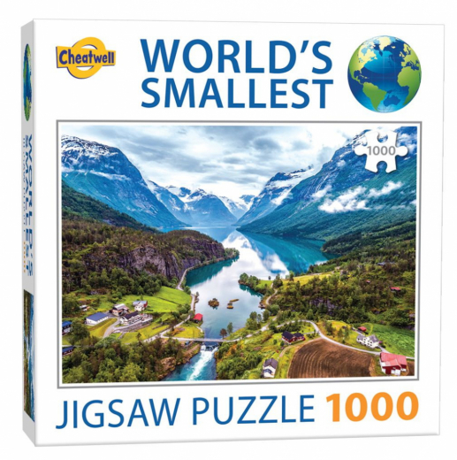 World's Smallest Fjords Norge 1000 Brikker i gruppen Nyheder hos Spelexperten (CW13442)