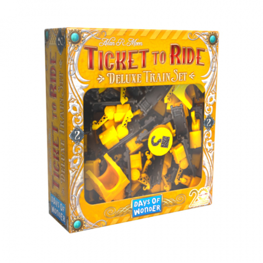 Ticket to Ride: 20th Anniversary Deluxe Train Set - Gul (Exp.) i gruppen SELSKABSSPIL / Spilserier / Ticket to Ride hos Spelexperten (DOWT2R20THDTS-YEL)