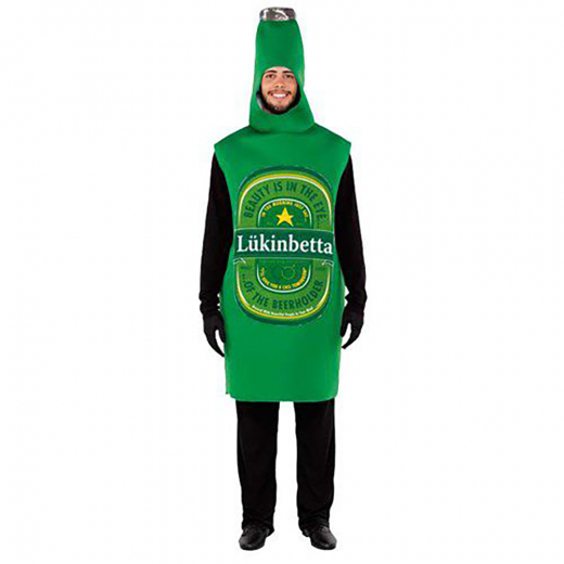 Beer Bottle Costume i gruppen LEGETØJ / Maskerade / Maskerade kostumer / Kostumer til voksne hos Spelexperten (E706258-T04)