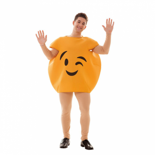 Emoji Costume Flirting i gruppen LEGETØJ / Maskerade / Maskerade kostumer / Kostumer til voksne hos Spelexperten (E706431-T04)